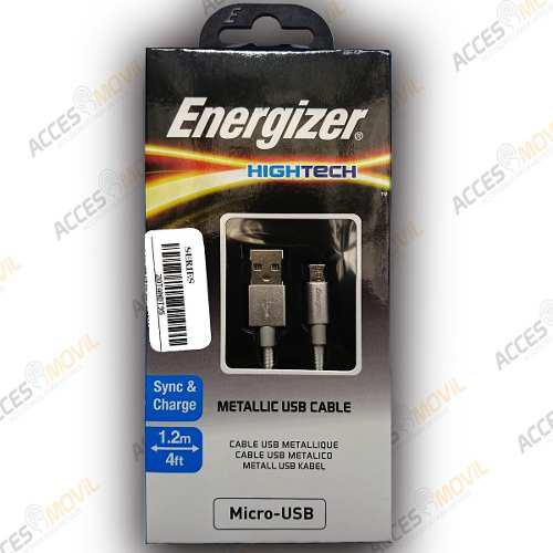 Cable Energizer Metalico Usb V8