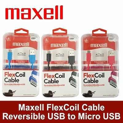 Cable Micro Usb Maxell Flex1.8m Carga Rapid Transf Blister!