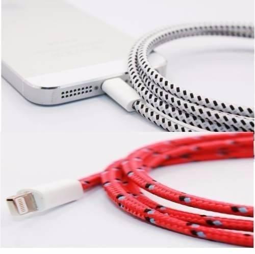 Cable Para iPhone 5 Y 6 Plus / iPod De Nylon Cargar Y Datos