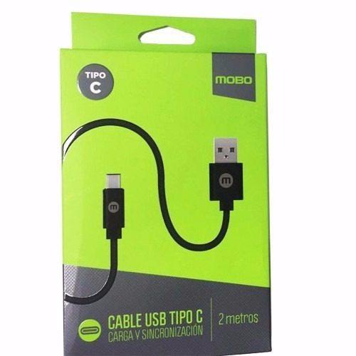 Cable Tipo C A Usb Mobo Carga Y Sincroniza 2 Metros Original