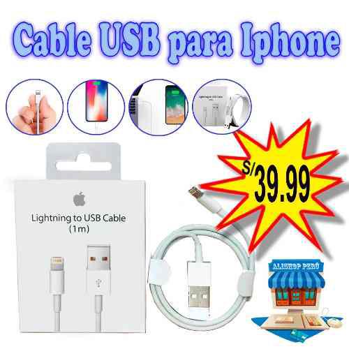 Cable Usb Para iPhone 100% Original