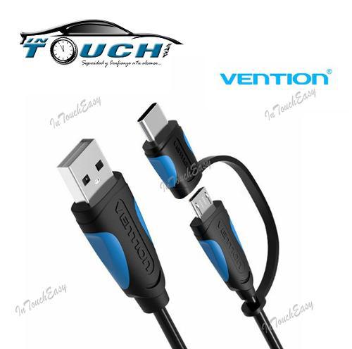Cable Usb Tipo C 2en1 Vention(samsung S9 Plus Xiaomi Huawei)