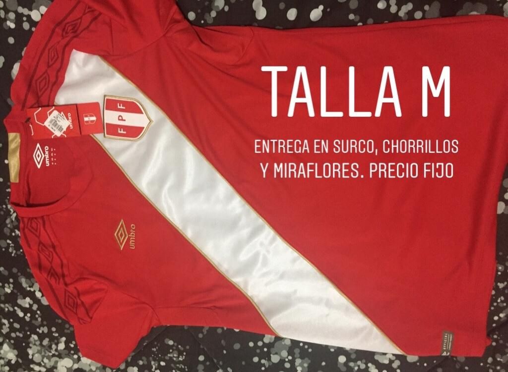 Camiseta Selección Perú Futbol ORIGINAL TALLA M, mundial