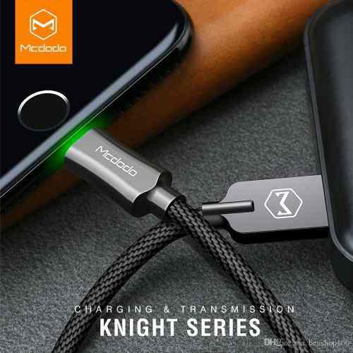 Mcdodo Cable Lightning Inteligente Con Luz - Gris 1.2 M