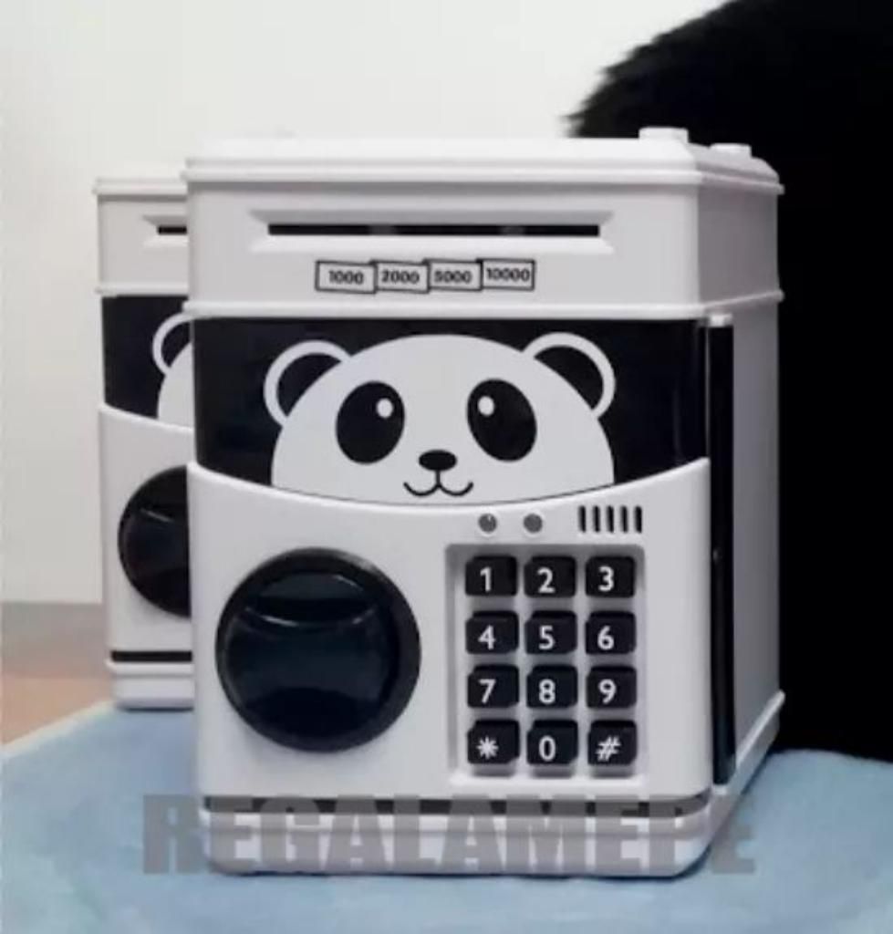 Alcancía Caja Fuerte Oso Panda