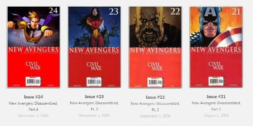Nuevo Marvel Avengers Nuevos Vengadores Civil War Comic