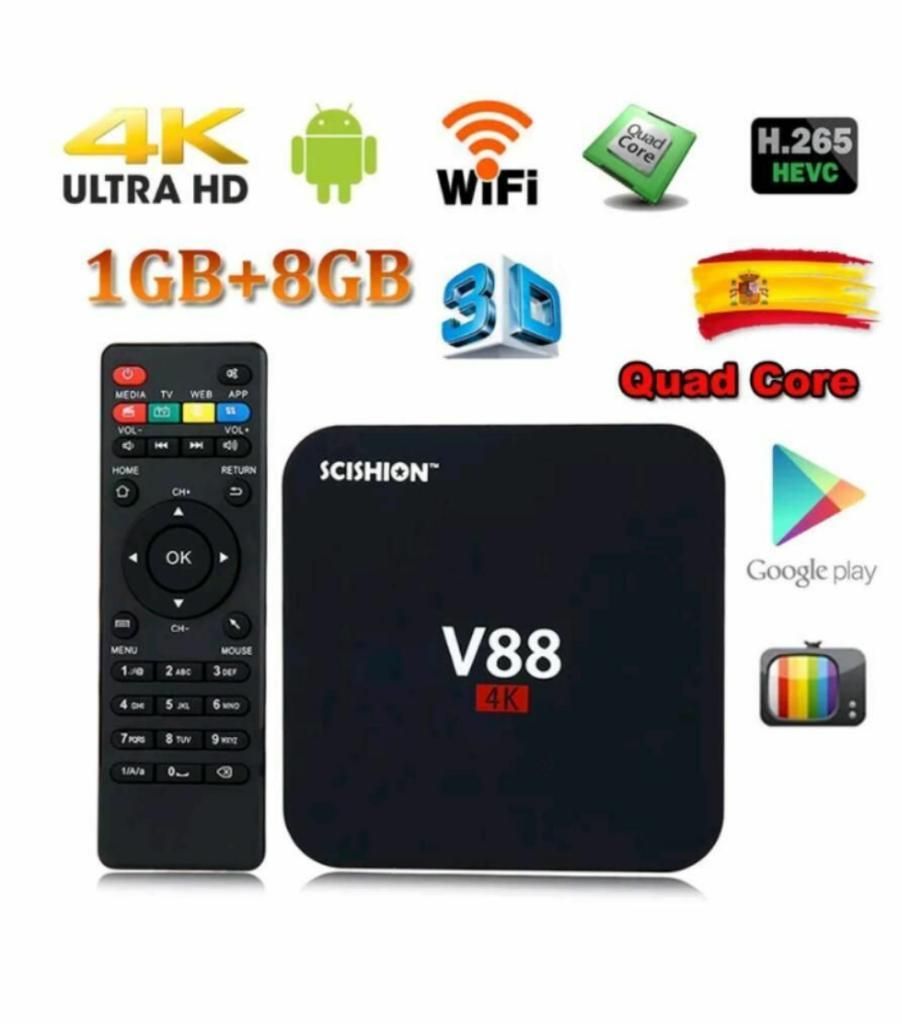 Tv Box V88 Smart Mini Teclado Bluetooth