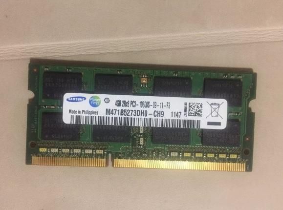 memoria ddr3 de 4gb para laptop samsung 