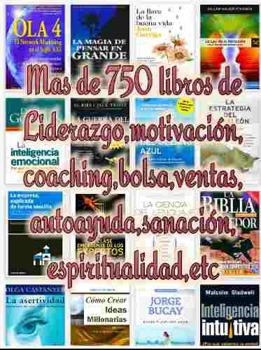750 Libros De Liderazgo,pnl,coaching,autoestima, Bolsa