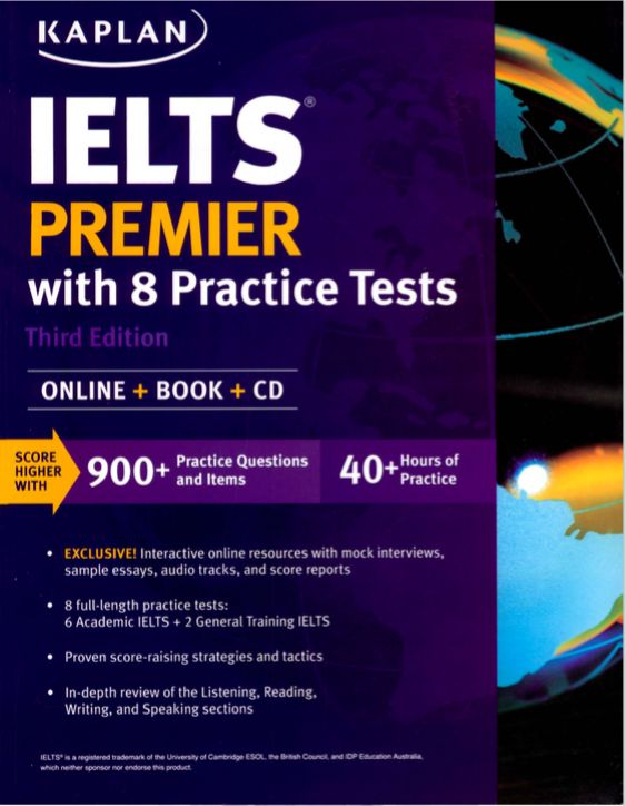 IELTS Premiere with 8 Practice Tests libro en PDF con audio