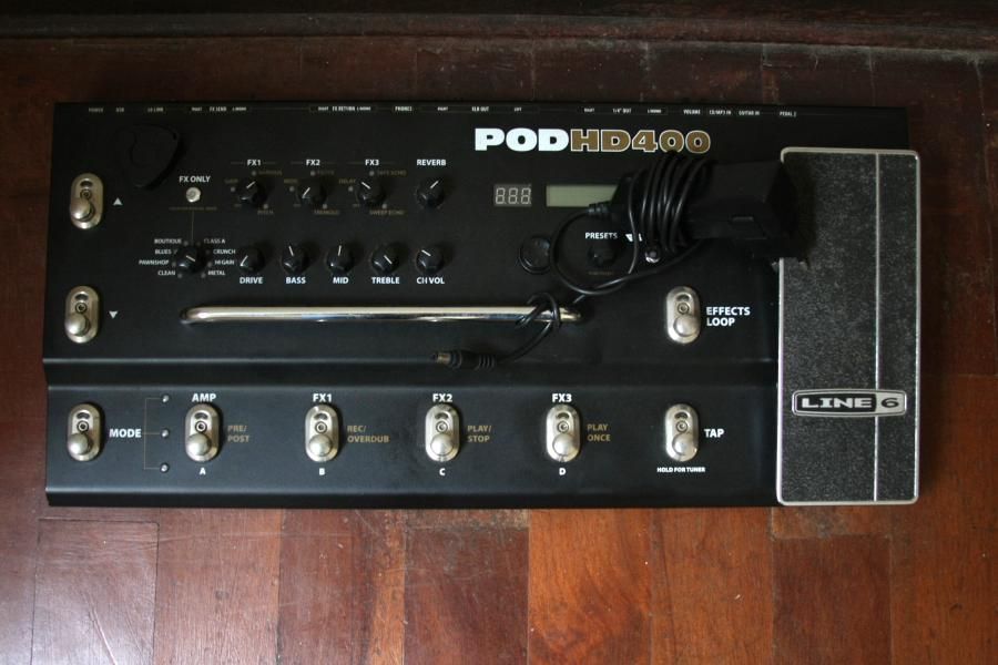 Line 6 pod hd 400 pedalera de guitarra