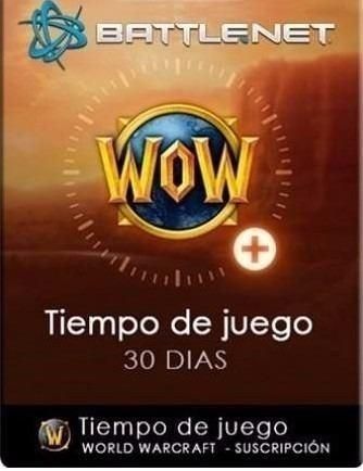 World Of Warcraft Tiempo De Juego 30 Días
