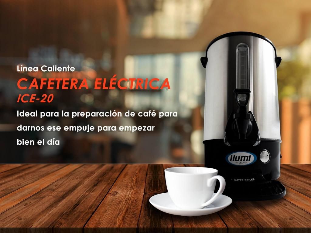 Cafetera Eléctrica Ilumi ICE-20 de 15 litros NUEVA Hervidor