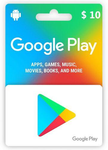 Google Play De $/10 Dolares Eeuu Market Suka