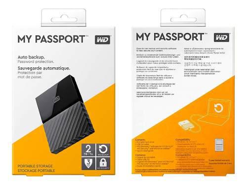 Hdd Externo 2.5 Wd My Passport 2tb Usb 3.0