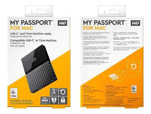 Hdd Externo 2.5 Wd My Passport For Mac 1tb Usb 3.1