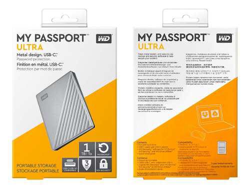 Hdd Externo 2.5 Wd My Passport Ultra 1tb Usb 3.0