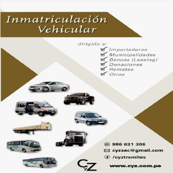 Inmatriculacion vehicular en Lima