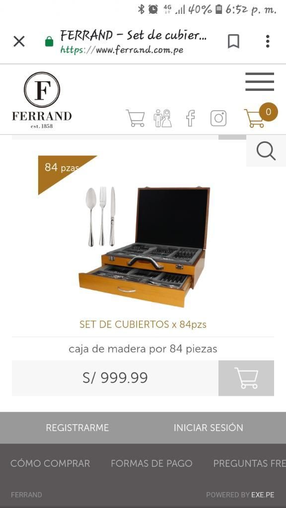 Set de Cubiertos Ferrand 84pzs