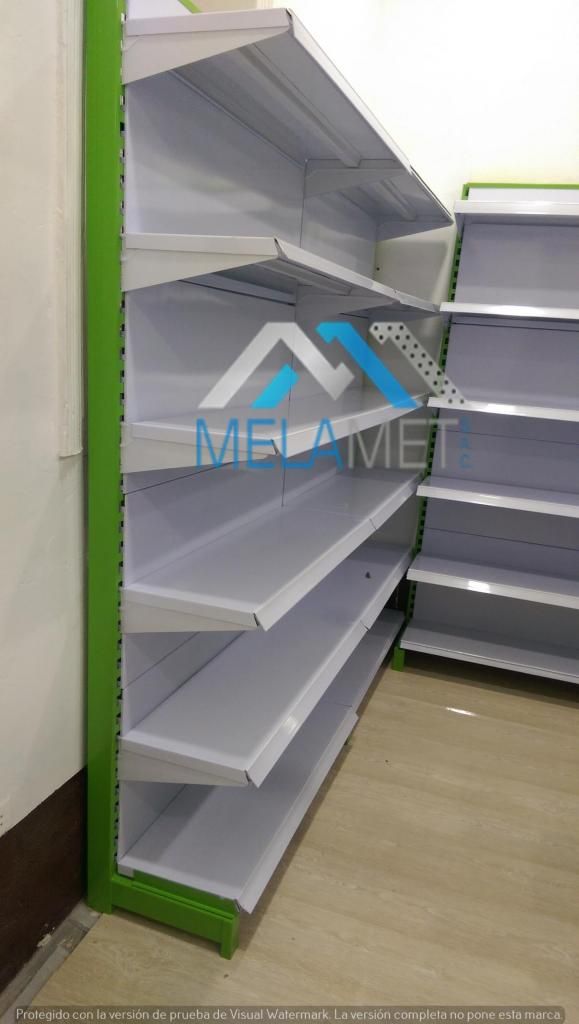gondola para minimarket, modulo de atencion,