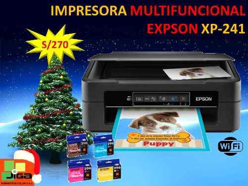 Impresora Multifuncional Epson Xp241 Con Cartuchos
