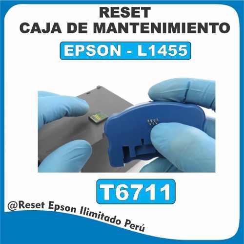 Reset Caja De Mantenimiento L1455 - Chip T6711