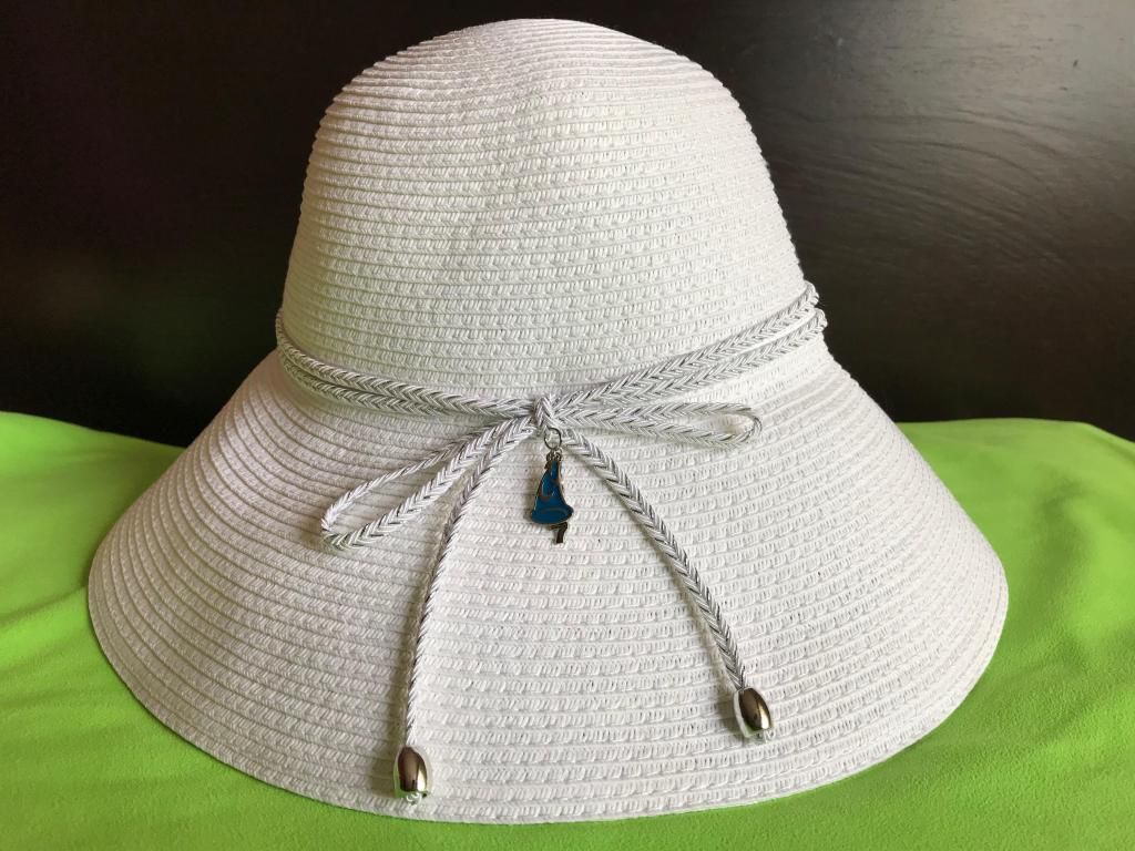 Sombrero Playa Mujer Color Blanco Marca Disney Original