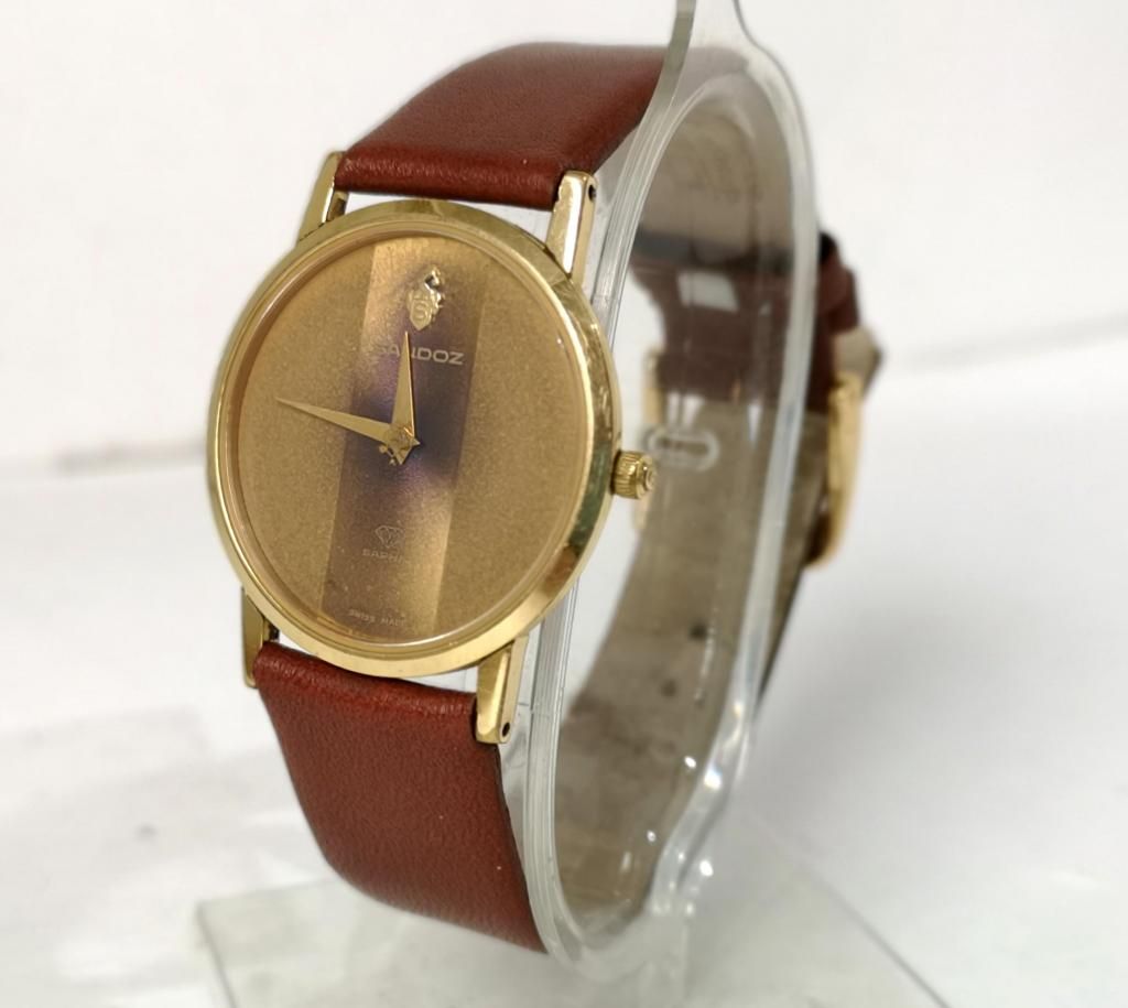 reloj vintage SANDOZ Saphir (delgado) cuarzo unisex s