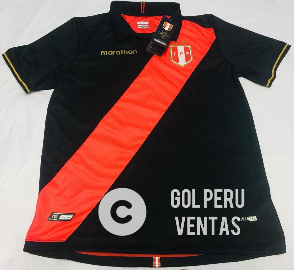 Camiseta Peru Negra Marathon Original
