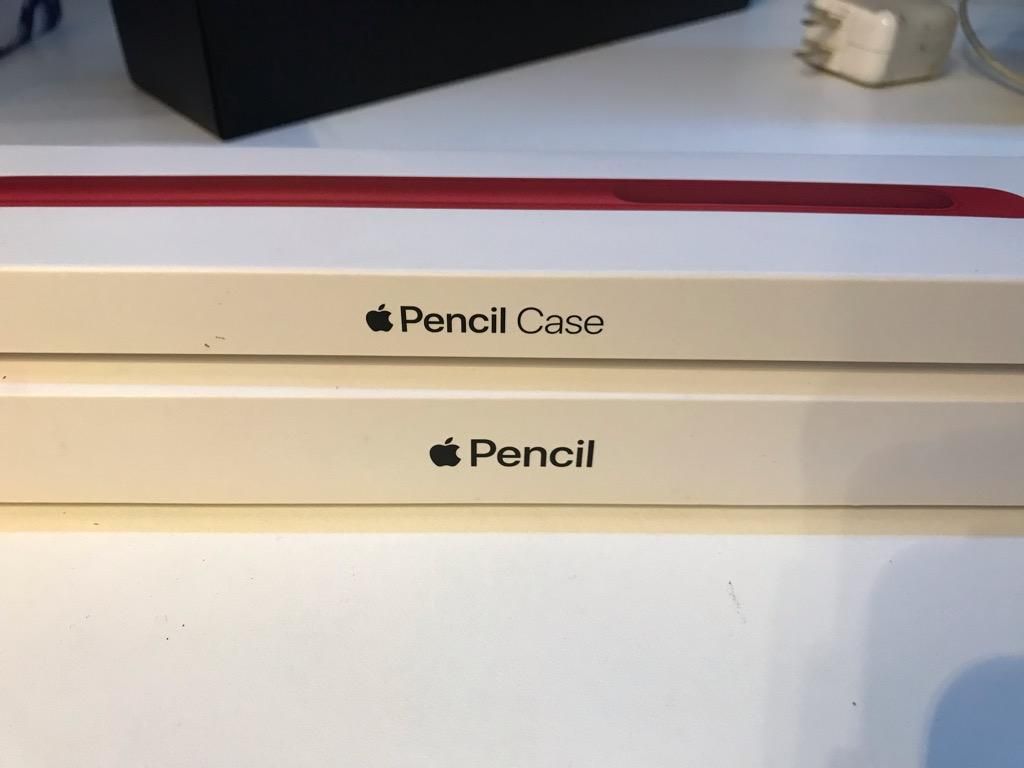 Apple Pencil Apple Case Cuero Red