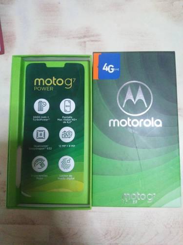 Celular Moto G 7 Power 4+64gb Azul Nuevo