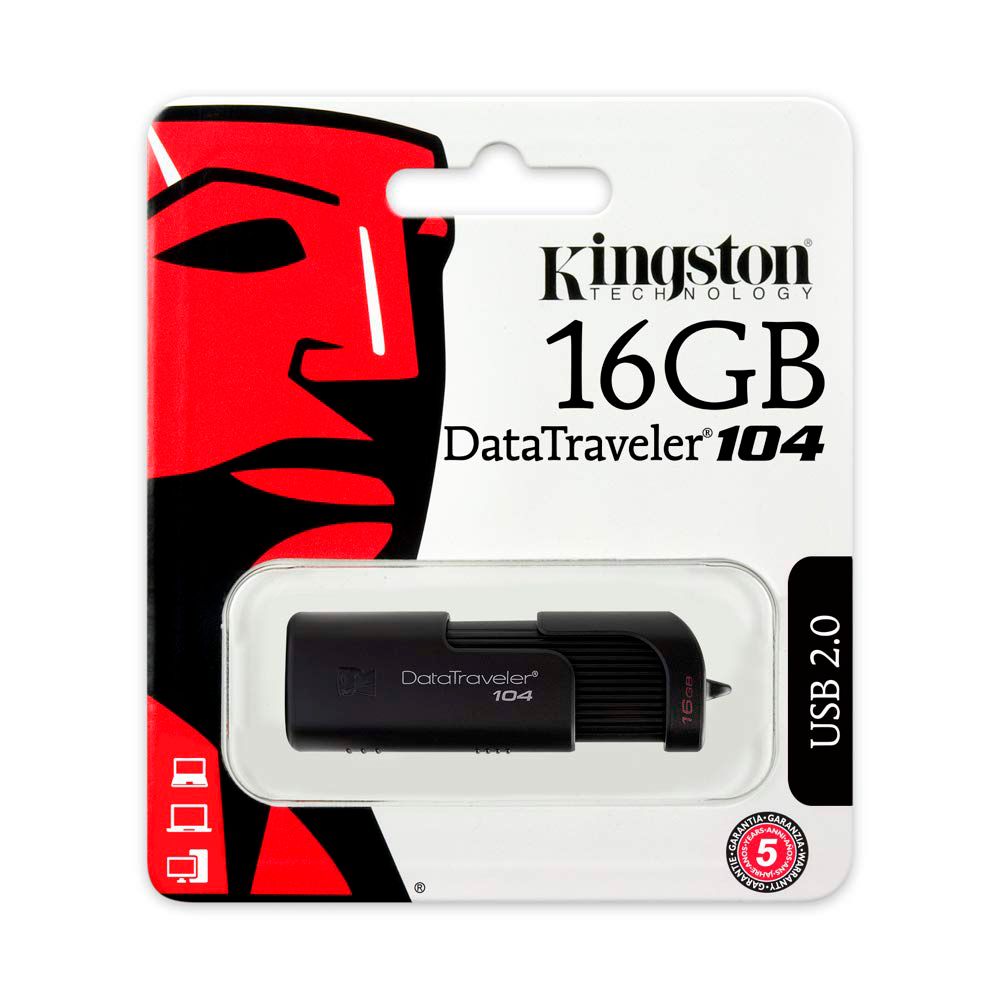 Memoria USB 16Gb 2.0 Kingston Nuevo en CAJA DELIVERY