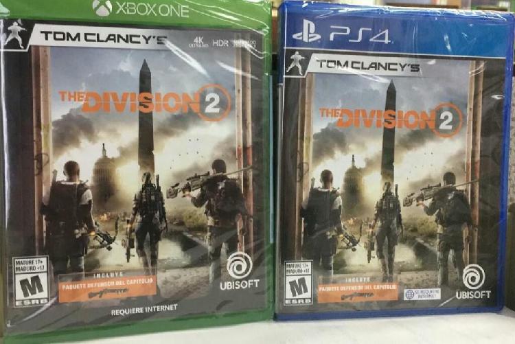 Tom Clancys The Division 2 Xbox One Nuevo Sellado Stock