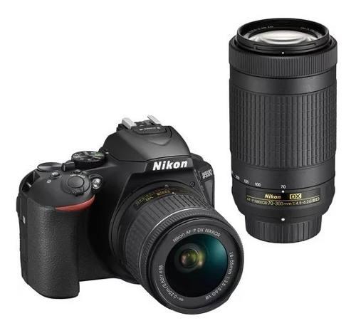 Nikon D5600 Con Lente 18-55mm Y 70-300mm Sellado Garantia