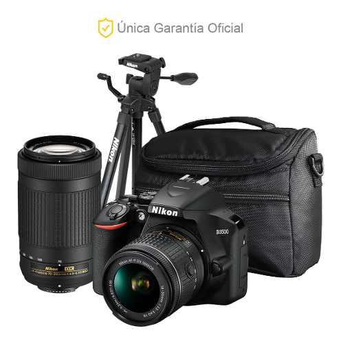 Nikon Oficial D3500 18-55 Vr, 70-300, Trípode Y Bolso