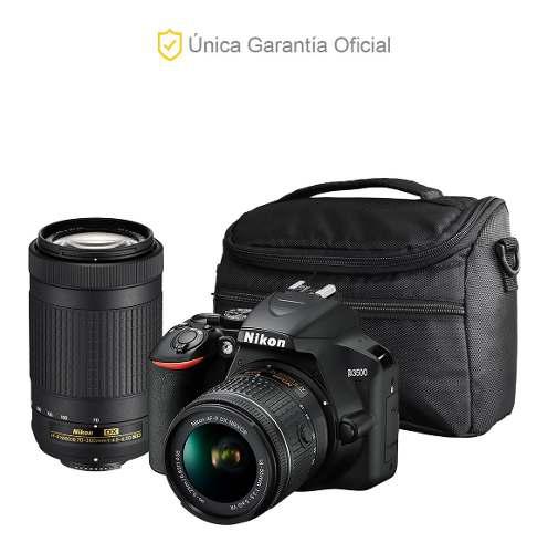 Nikon Oficial D3500 18-55 Vr, 70-300 Y Bolso