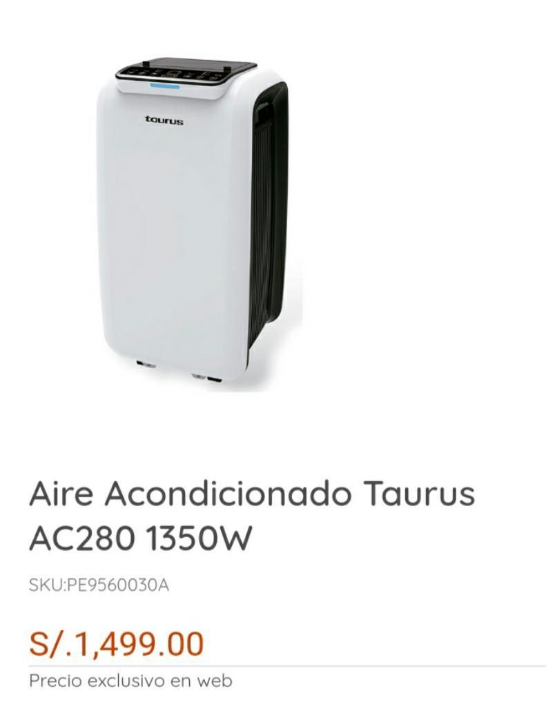 Aire Acondicionado Portatil Taurus Ac280