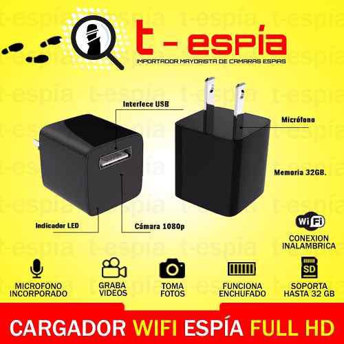 Cámara Espía Full Hd 1080p 32gb Tipo Cargador Audio Y