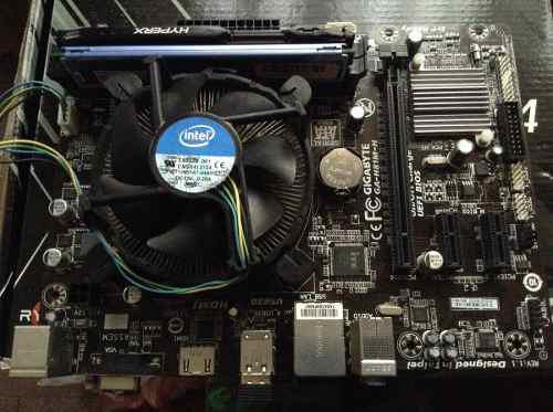 Combo Intel 4ta Placa Gigabyte Lga1150,cpu Core I5 3.1ghz