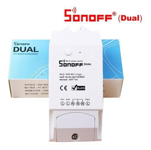 Interruptor Sonoff Dual Wifi, Control Desde App