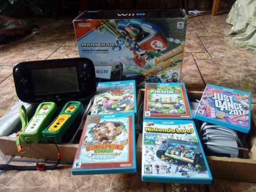 Nintendo Wii U Mario Kart 8 + Juegos+mandos Edicion Limitada
