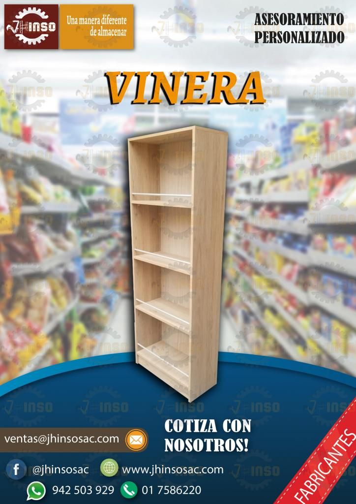 VINERO, MODULO DE ATENCIÓN ENE MELAMINA