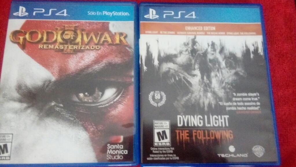 Dyingh Light Y God Of War Ps4