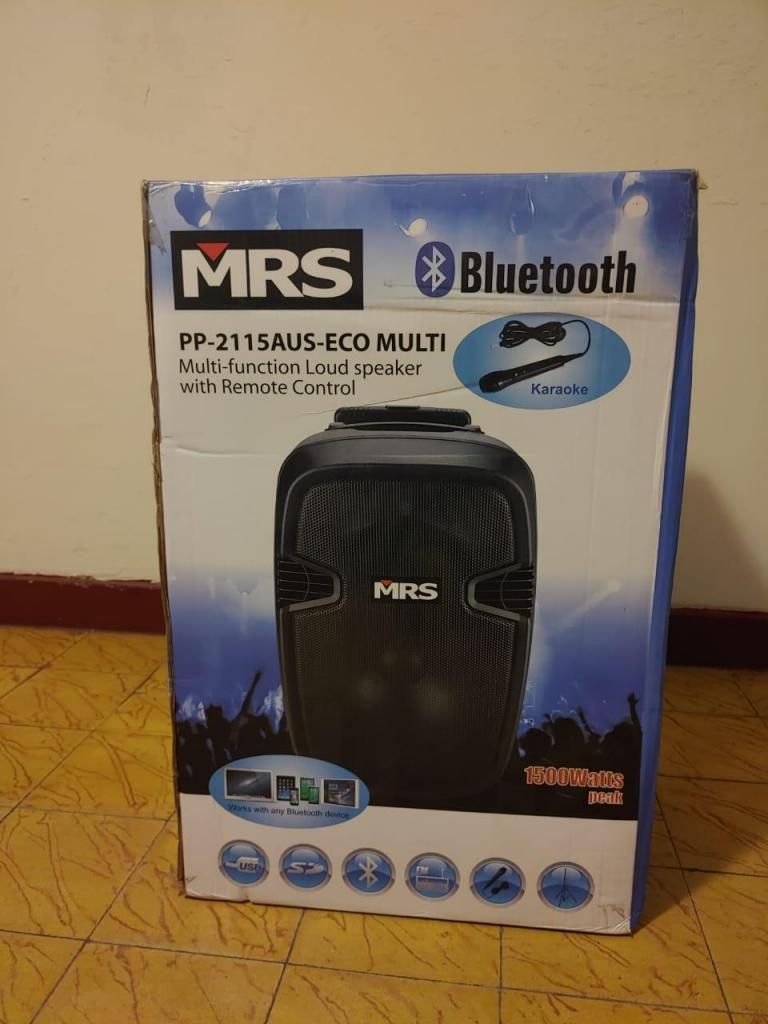 OFERTA Parlante MRS 15 Bluetooth con Parante y Micrófono