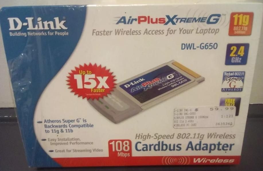 Tarjeta Dlink Airplus Xtreme Wireless Pcmcia