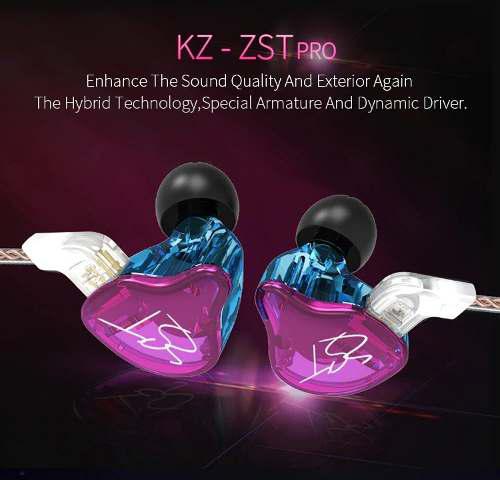 Audífonos Kz Zst Pro 100% Originales, Cable Actualizado.
