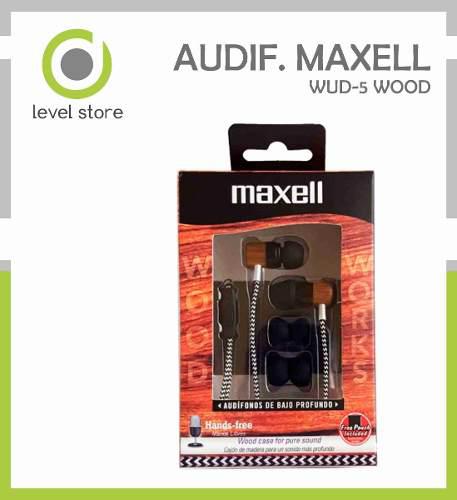 Audifono Hands Free Maxell Wud-5 Wood