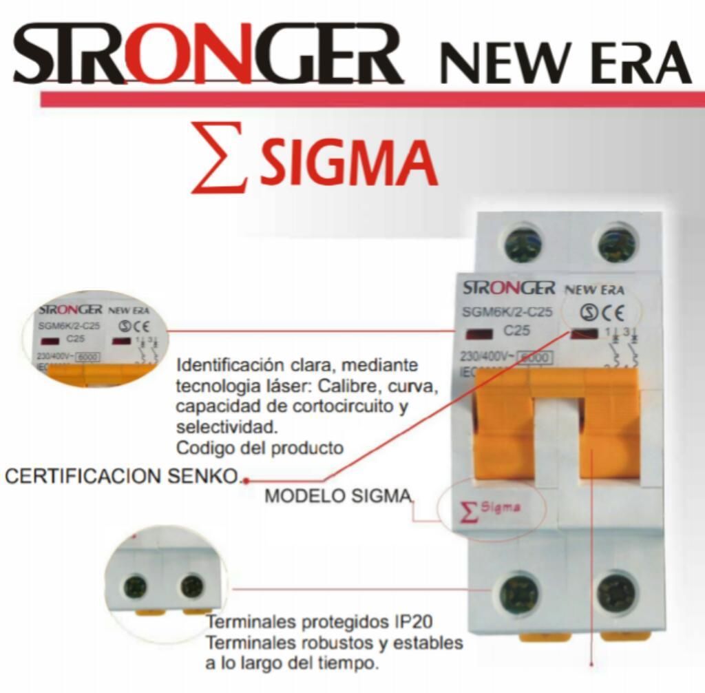 Interruptor Termomagnético Sigma 2px10a