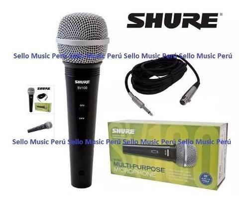 Micrófono Vocal Shure Sv100 Microfono Para Karaoke Delivery