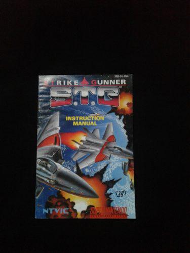 Stg - Strike Gunner - Original -solo Manual - Super Nintendo